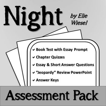 Night by elie wiesel essay topics