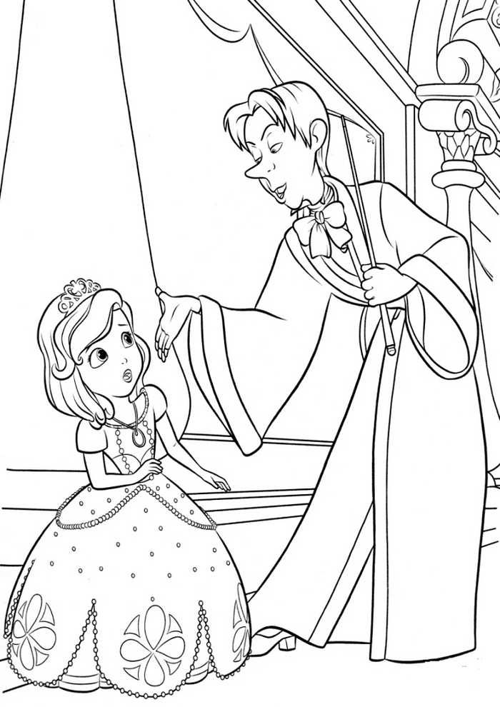 Sofia The First Coloring Pages Printable PDF Coloringfoldercom Cat