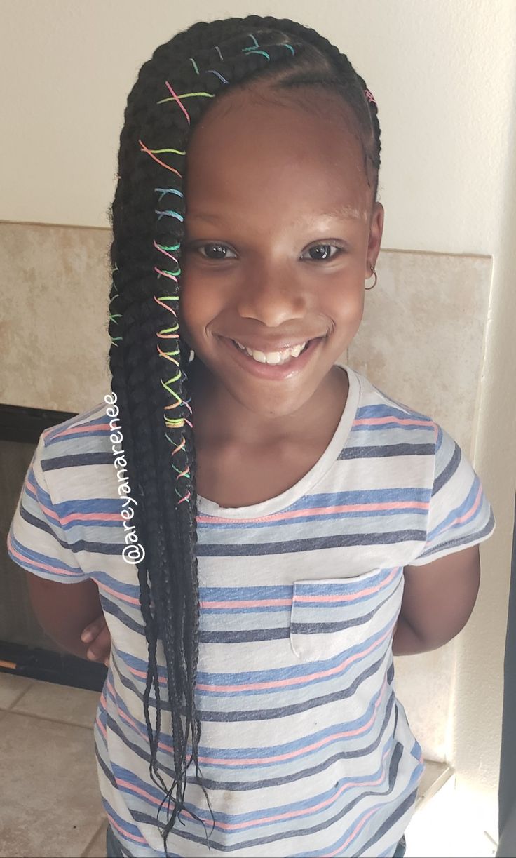 Jumbo lemonade braids | Kids hairstyles, Little girl hairstyles, Girls