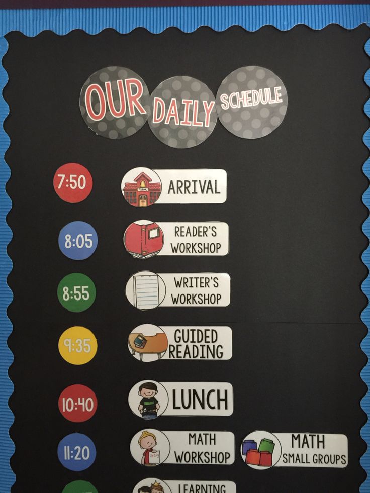 class room schedule