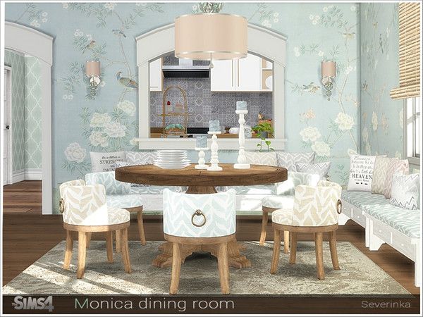Severinka S Monica Dining Room Sims House Sims 4 Cc Furniture Dining Room Sets