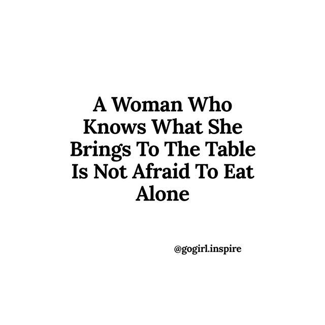 Are you afraid to eat alone? Iβm not! Letβs go get it!!ππ»ππ» #motivation