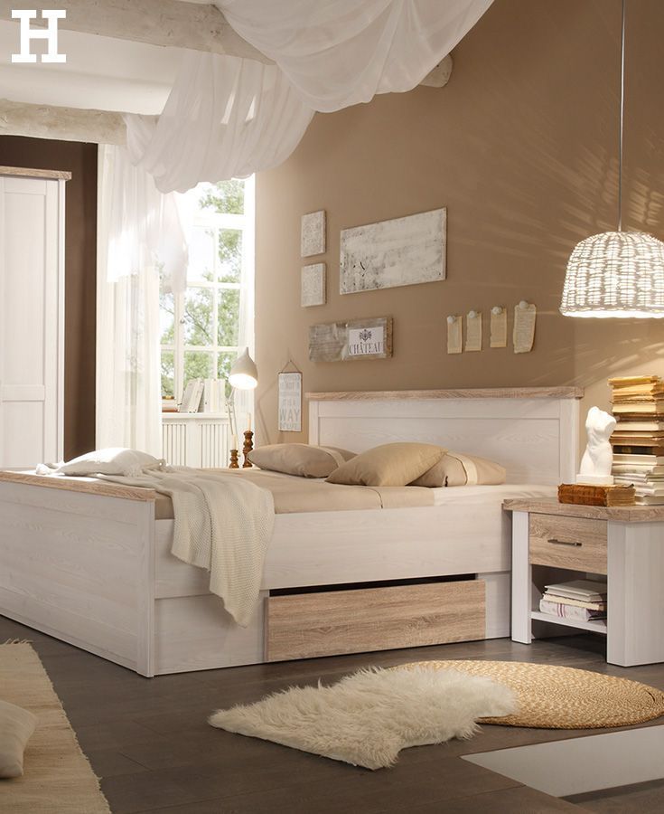 Weißes Schlafzimmer Landhausstil