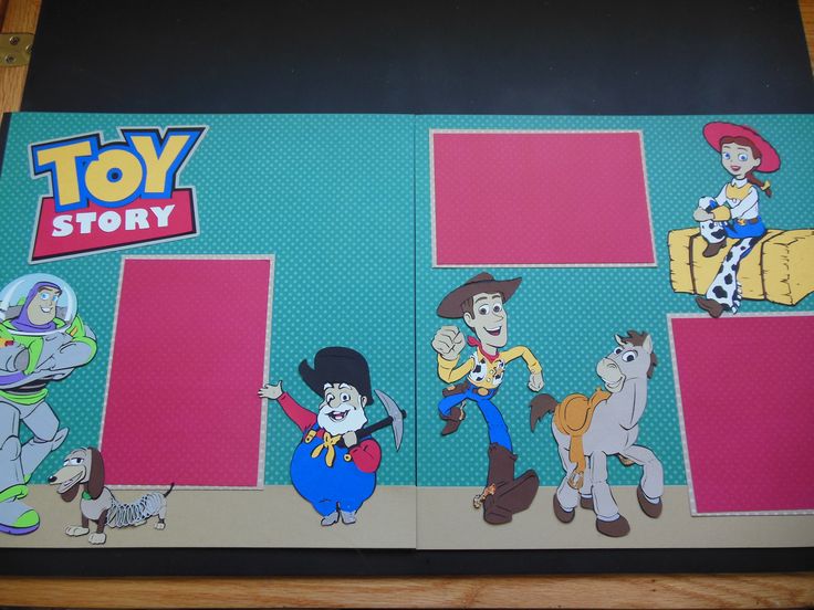 Disneyland Album Toy Story Layout Using Cricut Toy Story Cartridge 先生へのプレゼント 記念日 サプライズ レインボーパーティー