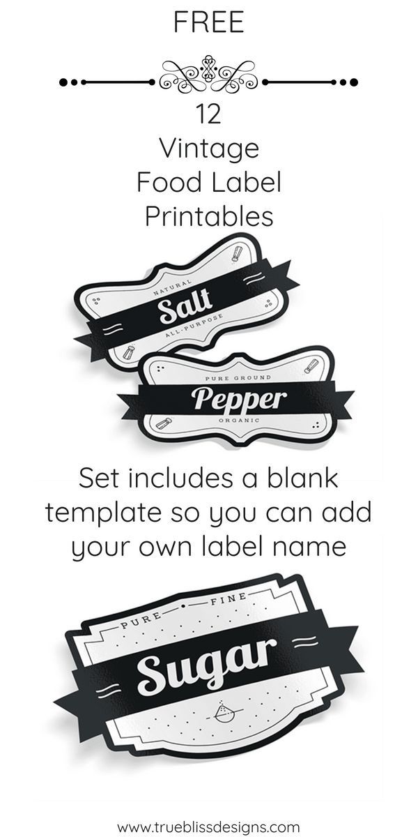 add some retro style to your kitchen with these free printable vintage