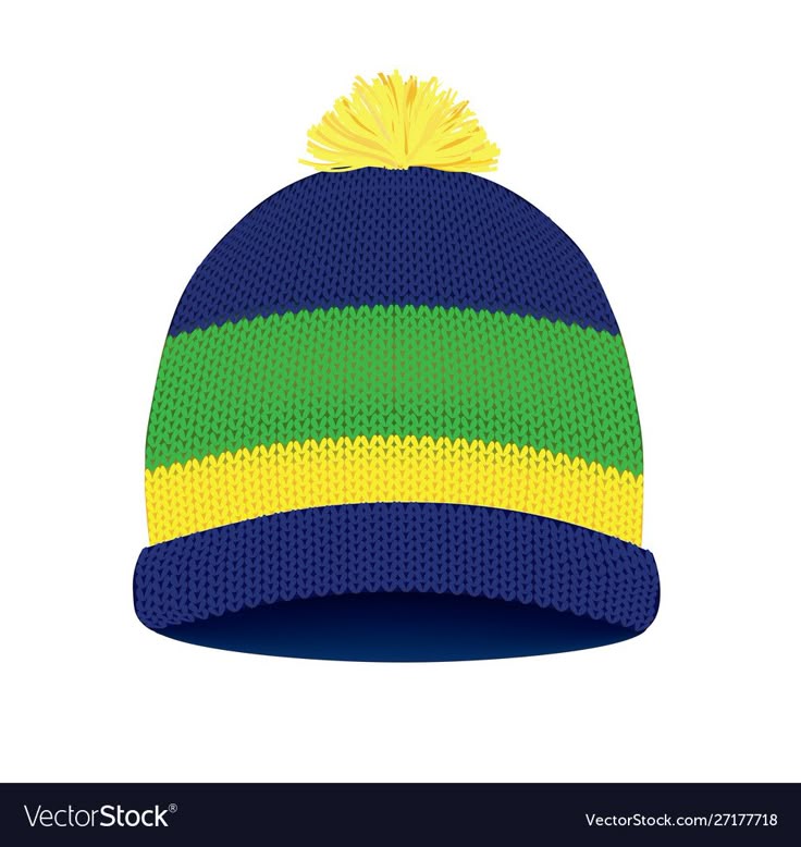 Download Knitted winter hat. vector illustration. Download a Free ...