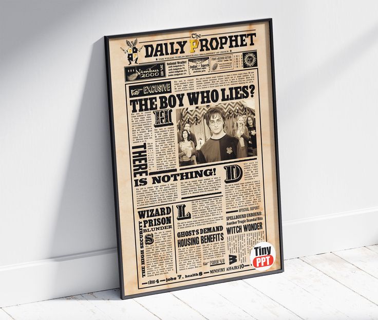 Printable Harry Potter Newspaper Template