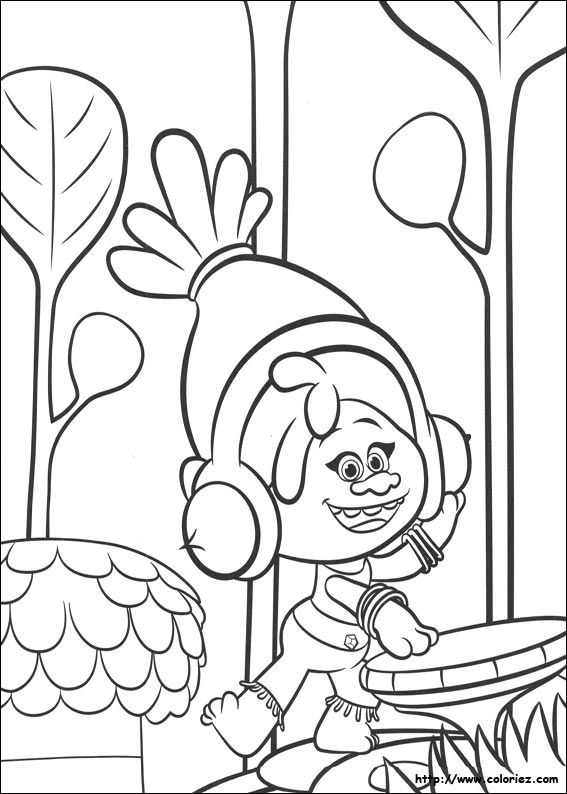 Pin de FunCraft DIY em COLORING PAGES TROLLS Páginas para colorir