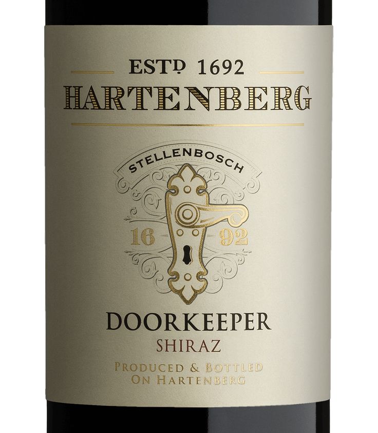 Hartenberg - Doorkeeper Creative package design, Package design - wine label Hartenberg - Doorkeeper Creative package design, Package design - wine label