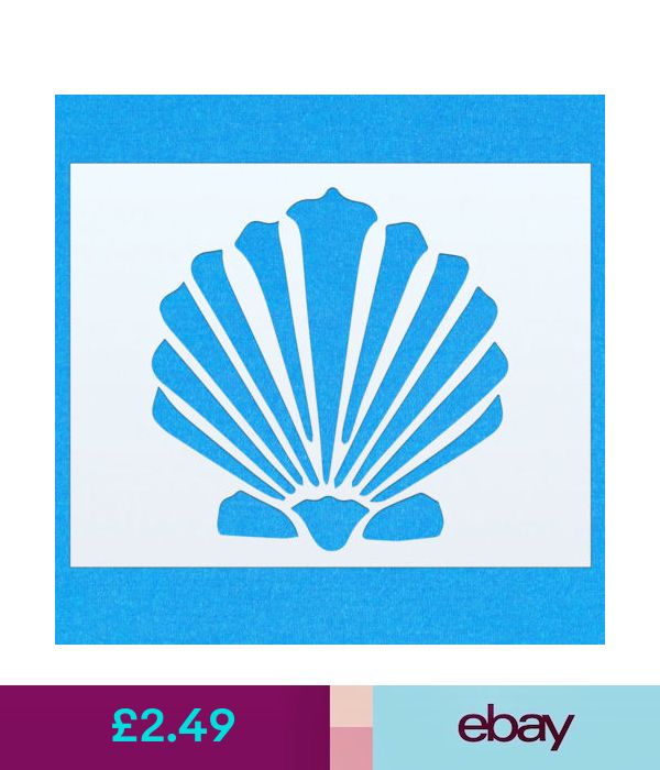 Shell Sea Beach Sand Rocks Mylar Airbrush Painting Wall Art Crafts Stencil 4