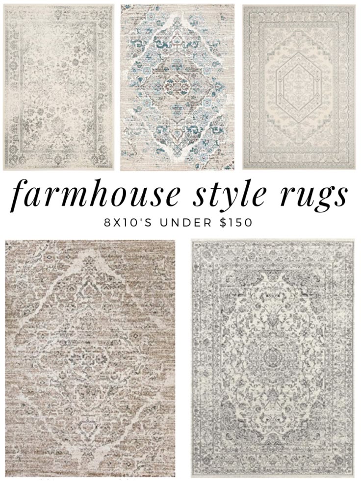 I love farmhouse style rugs, all tattered looking and gorgeous. What I do not lo...