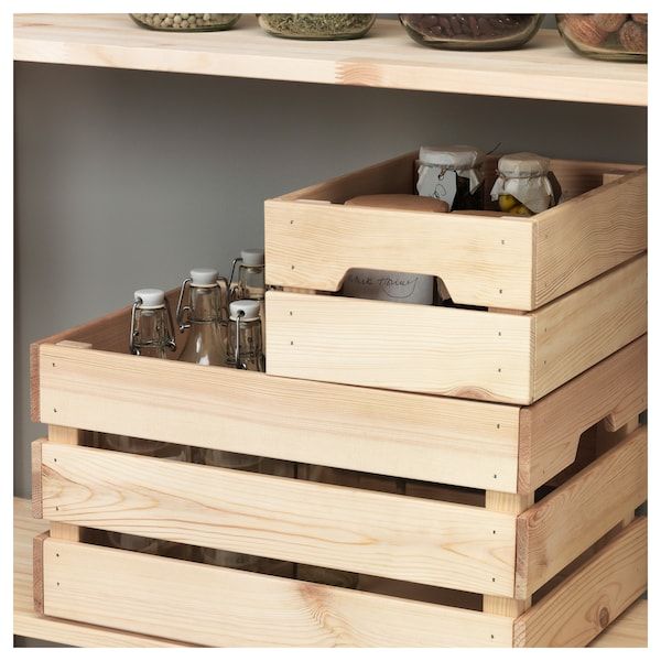 Knagglig Kasten Kiefer Ikea Deutschland Ikea Tachos De Basura Madera Maciza