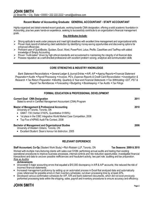 General Accountant Resume Template | Premium Resume Samples & Example | | Want it? It is simple and easy to use. Download it and enter your own information.