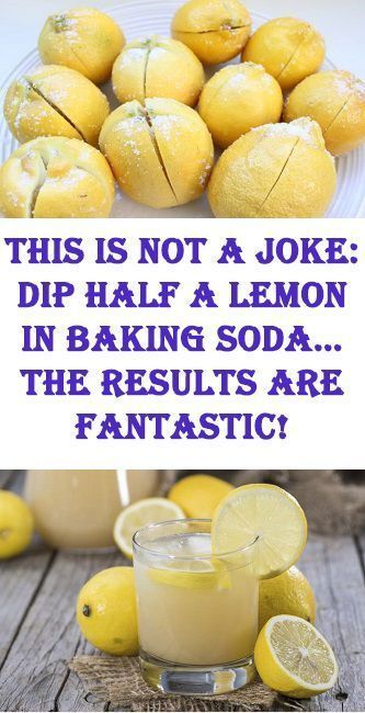 dip half a lemon in baking soda for overall health improvement