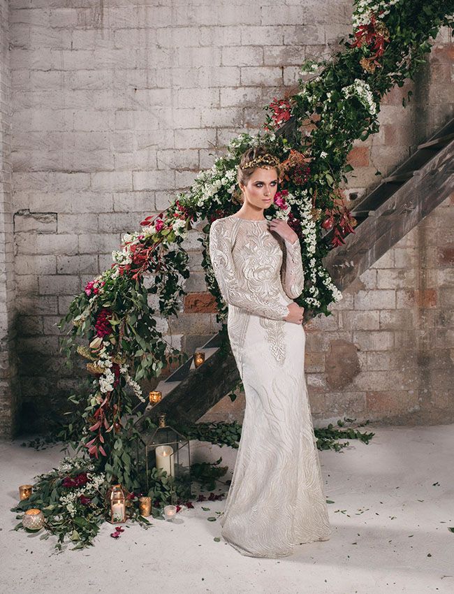 Fine Art Bridal Inspiration With Cement Stone Terrazzo Accents