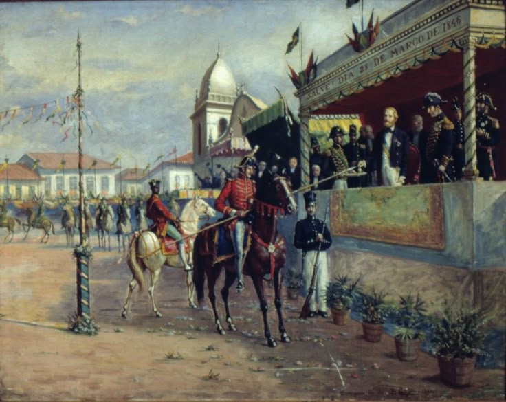 Cavalhadas em Campinas, 1846 - Benedito Calixto de Jesus | História do