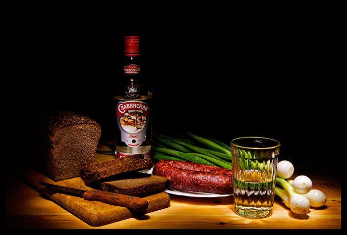 Открытка с водочкой