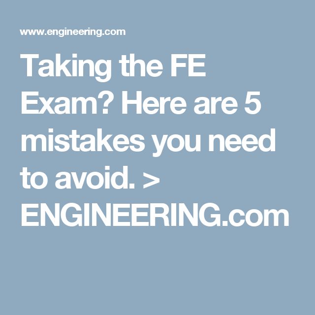 fundamentals of engineering exam