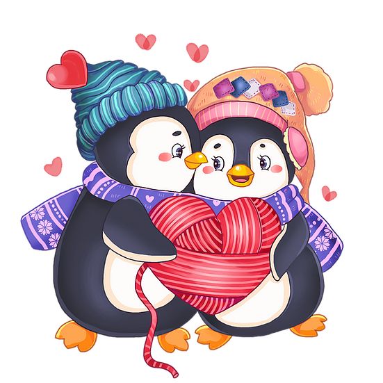 Penguins in Love Valentine’s Day PNG Transparent Image Instant Penguins in Love Valentine’s Day PNG Transparent Image Instant