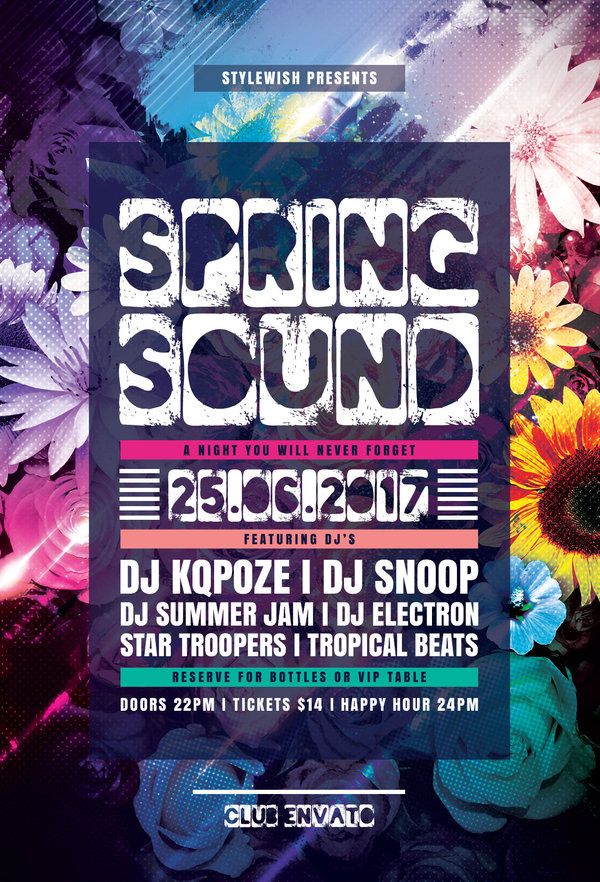 spring flyer design