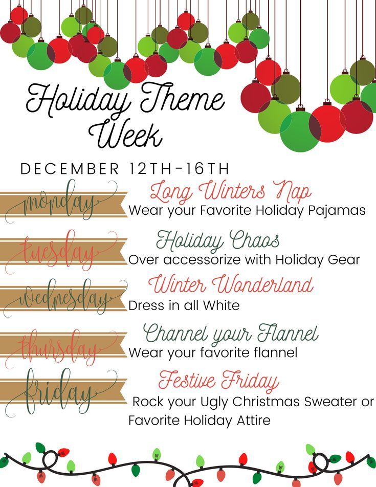 Holiday Theme Week School preschool Spirit Week Office Etsy In 2023 Holiday Theme Week School preschool Spirit Week Office Etsy In 2023