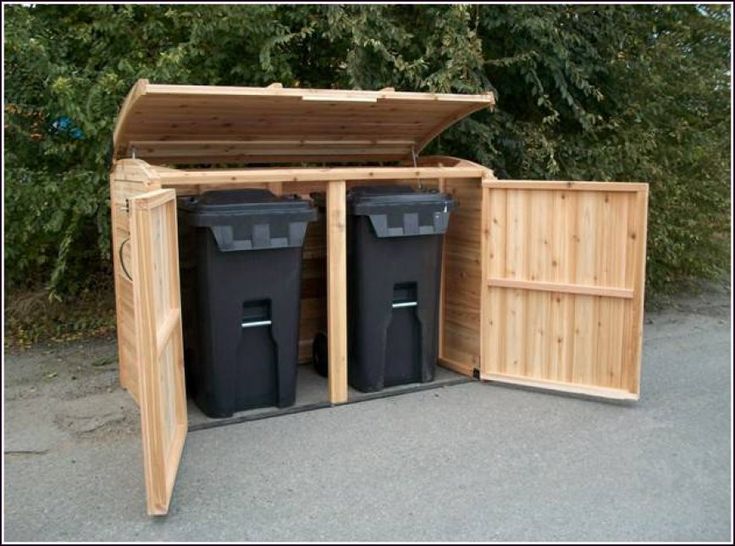 The Right Woodworking Plans Make Projects Easy Adams Garbage Storage Can Shed Garbage Storage, Outdoor Garbage Can Cabinet Plans