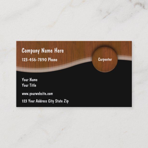 Unique Carpenter Business Cards | Zazzle.com | Wood working gifts