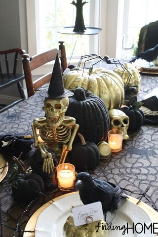 elegantly spooky halloween tablescape a sense of humor spooky halloween craftshalloween table decorationshalloween