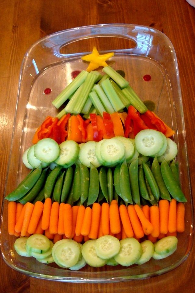 10 Creative Christmas Veggie Trays ~ Goods Home Design