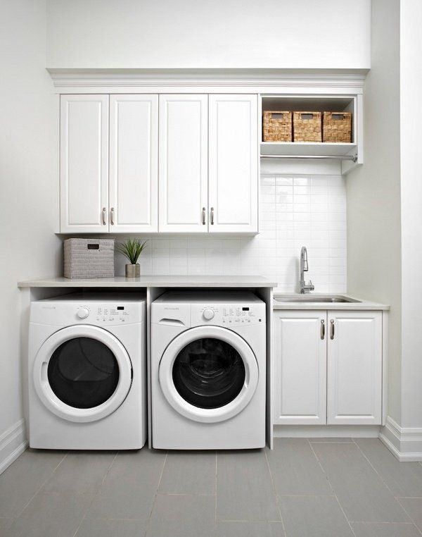 Small Laundry Room Cabinets Ideas White Built In Washer Small Laundry Room Cabinets Ideas White Built In Washer Dryer Tile Backsplash Landry Design