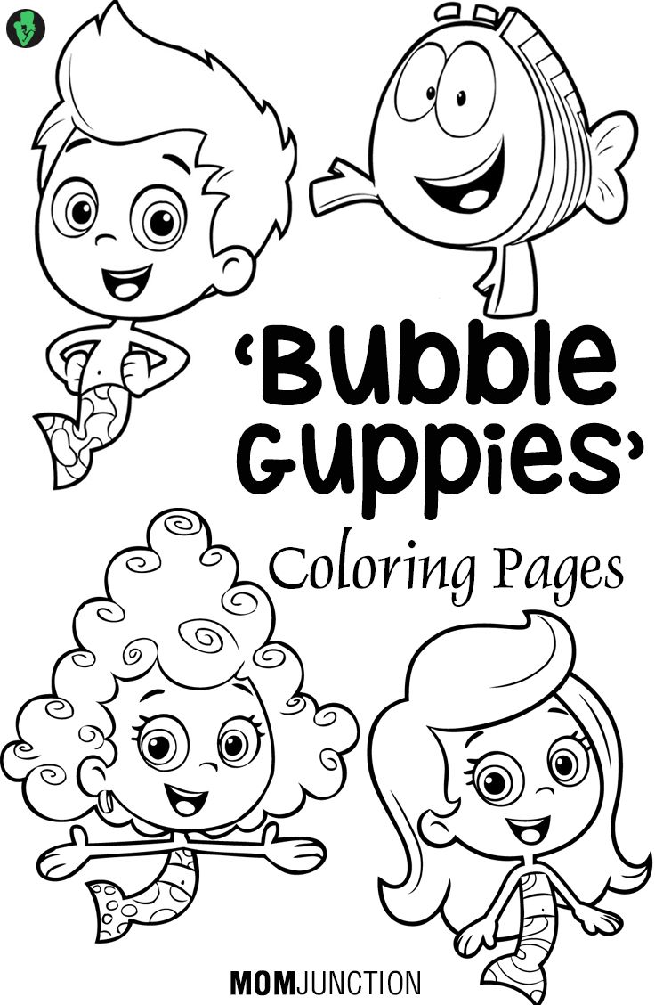 Bubble Guppies Coloring Pages 25 Free Printable Sheets Bubble Guppies Birthday