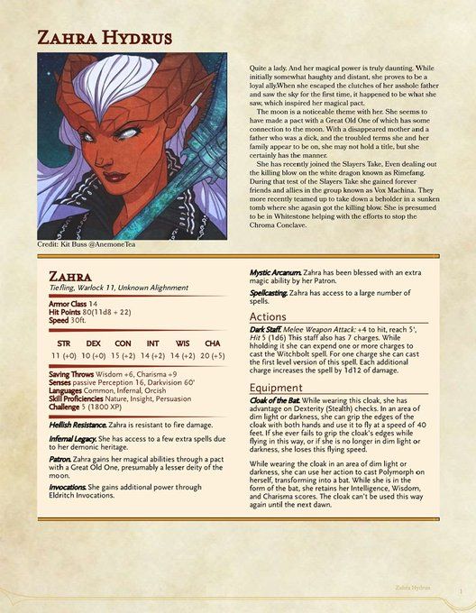 111 best critical role images on pinterest critical role fan art tiberius stormwind character sheet