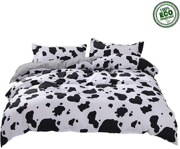 Duvet Cover Set 3 Piece Mor Cute Animal Print Bedding For Double King Single Bed With 1 X Quilt Cas Sets Animal Print Duvet Set Bedding, King Single Bed Duvet Size