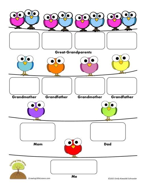 family tree format in word