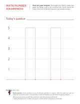 A four-two blank bar graph chart so a child can track two different answers to his own poll question. Yes/No questions are great first questions for young poll takers so they can get familiar with tracking responses on a bar graph.