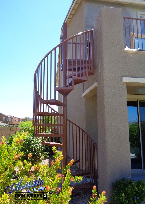 Wrought Iron Spiral Staircase