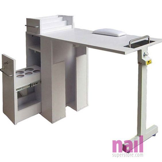 Eurostyle Portable Manicure Table Foldable Nail White Eurostyle Portable Manicure Table Foldable Nail White
