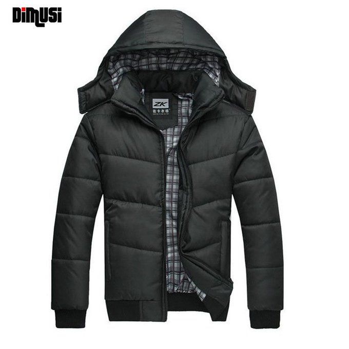 New MENS Waterproof Puffer Padded Quilted Zipper Jacket Detachable Hooded Coat