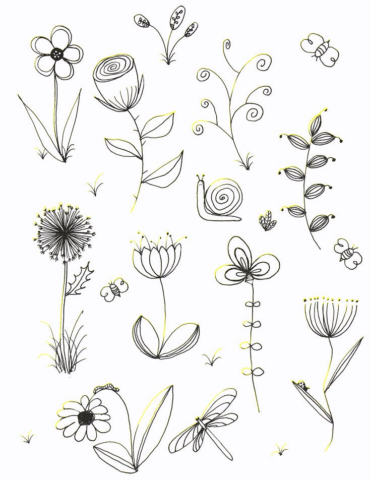 Best 25+ Easy flower drawings ideas on Pinterest Flower drawings, How