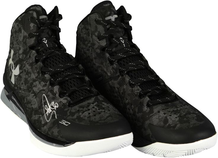 Stephen Curry Golden State Warriors Autographed Curry 1 Black and SIlver Shoes - Fanatics Authentic Certified