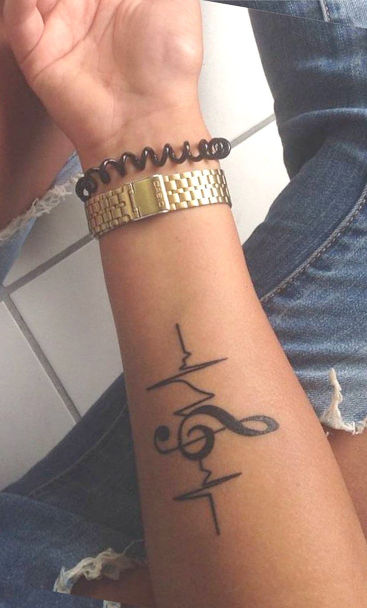 Black Music Note Forearm Tattoo Ideas for Women – Small Treble Clef Designs Arm … Black Music Note Forearm Tattoo Ideas for Women – Small Treble Clef Designs Arm …