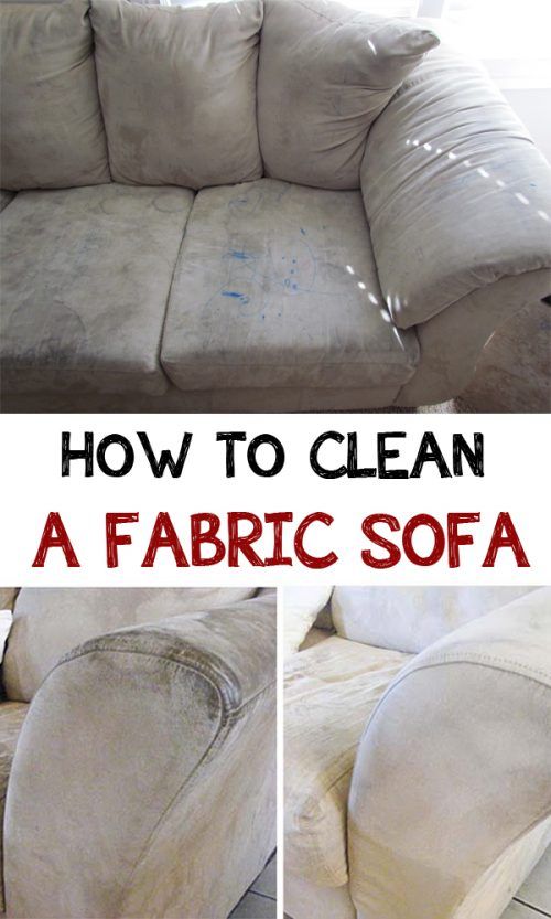 How to clean a fabric sofa Clean sofa fabric, Clean sofa, Cleaning