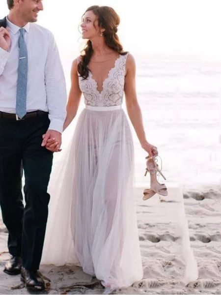 Beach Wedding Dresses, Buy Cheap Beach Wedding Dresses For Bride 2019