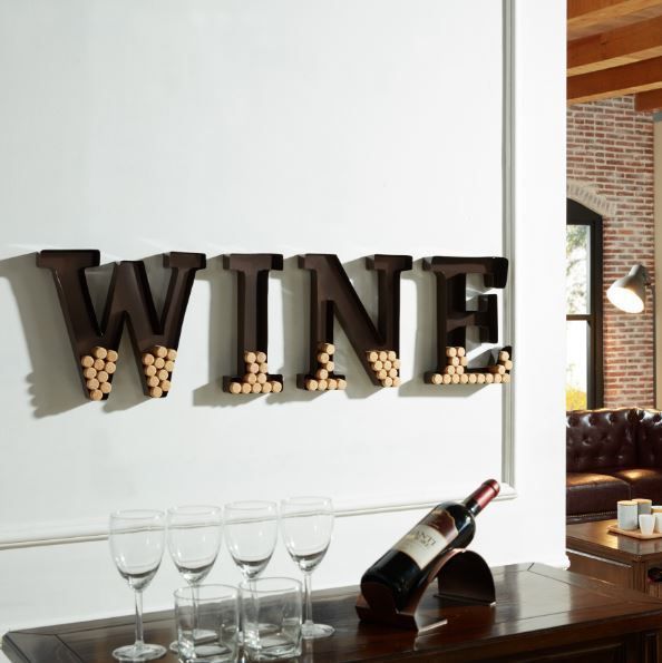 94 Best Home Decor Images On Pinterest Metal Walls Wall Art Wine Cork Cage Holder Alphabet Letters For Wall Art Decor Metal Home Bar Cellar
