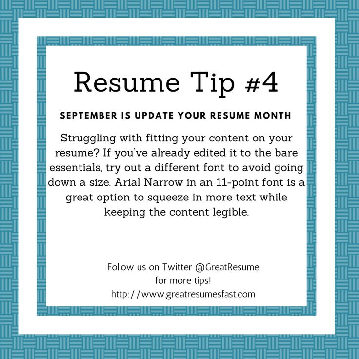 64 best 2017 Resume Tips images on Pinterest Resume tips - size font for resume 64 best 2017 Resume Tips images on Pinterest Resume tips - size font for resume