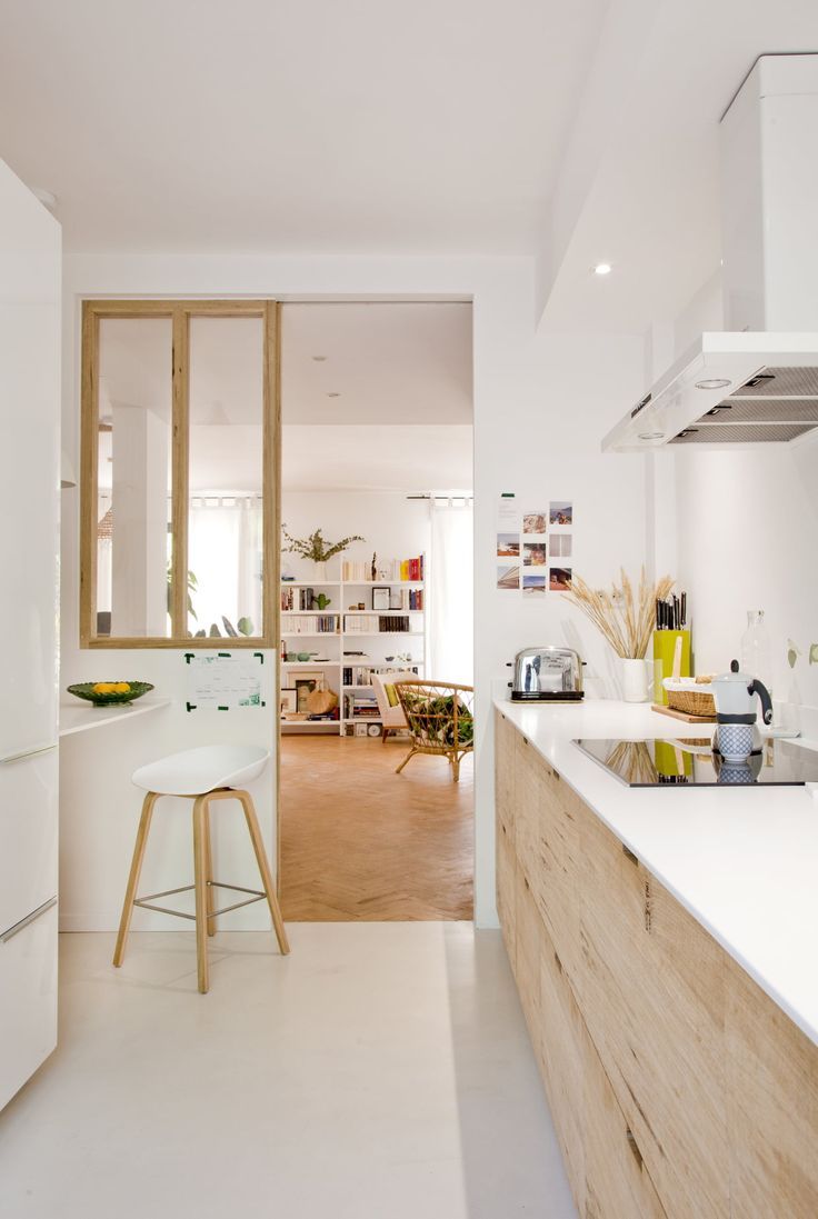 Une cuisine en bois exotique clair in 17 Wonen, Keuken Une cuisine en bois exotique clair in 17 Wonen, Keuken