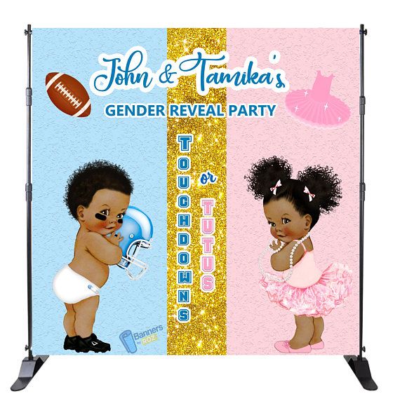 Light Tone Gender Reveal Twins Boy Girl Clipart Instant Download Touchdowns or Tutus Baby Football /& Ballerina Dark Blue Pink