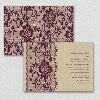 55 Best Wedding Invitations With Lace Designs Images On Pinterest Love Lace Invitation You Ll It Even More When S