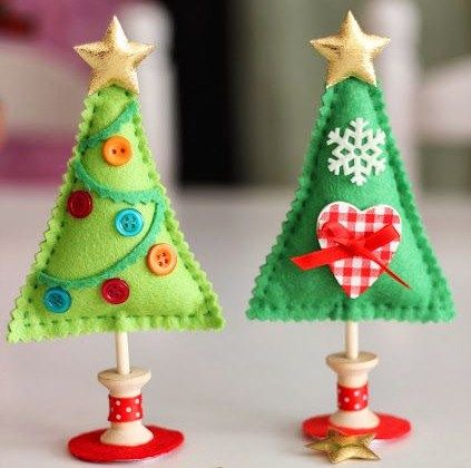 deco sapin feutrine