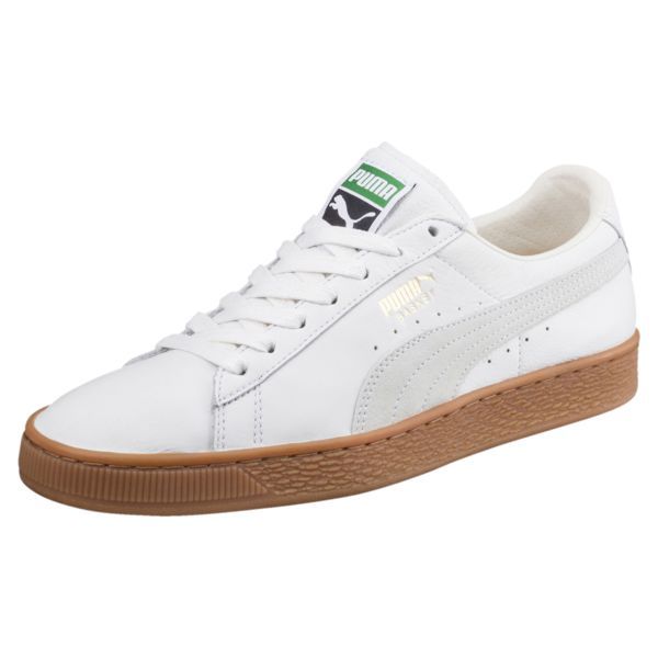 Image 1 Of Basket Classic Gum Deluxe Trainers In Puma White Puma Sneakers Trainers